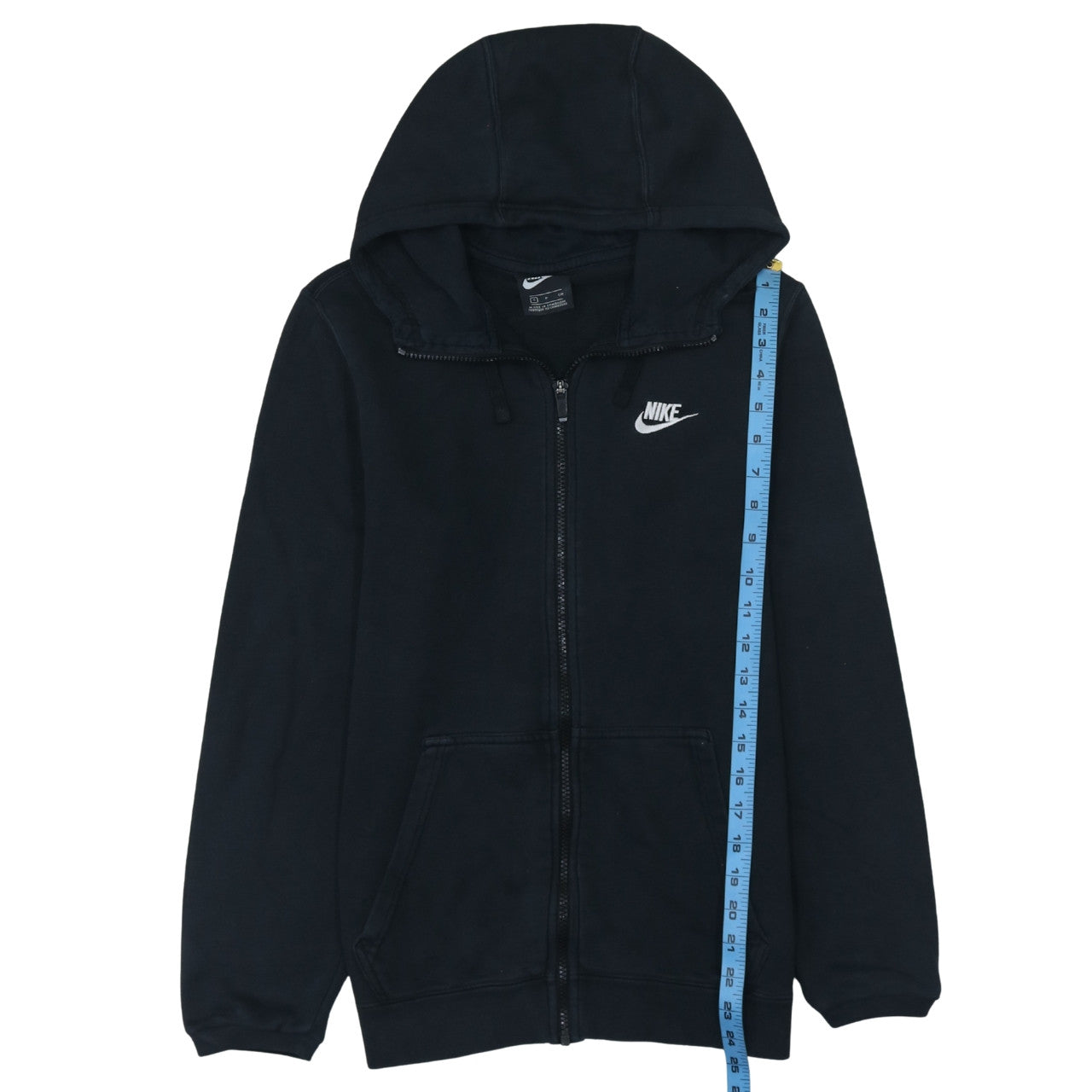 Nike Men's Black Full Zip Hoodie Sweatshirt Size S
