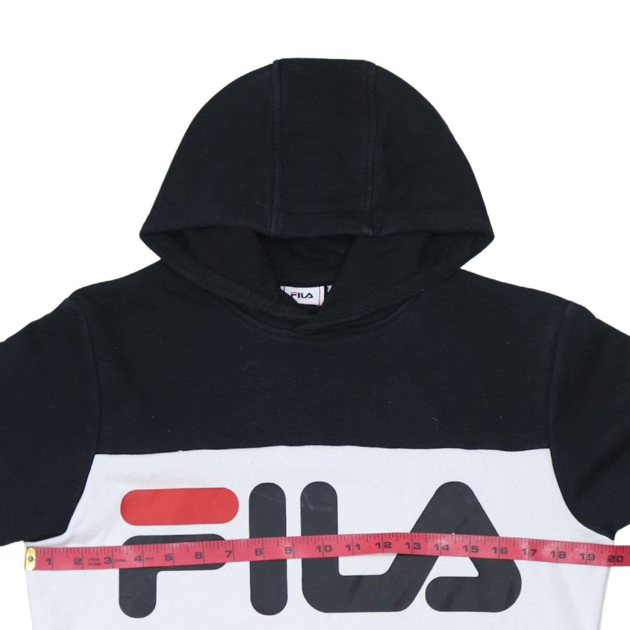 FILA Men's Multicoloured XS Pullover Hoodie with Logo Print