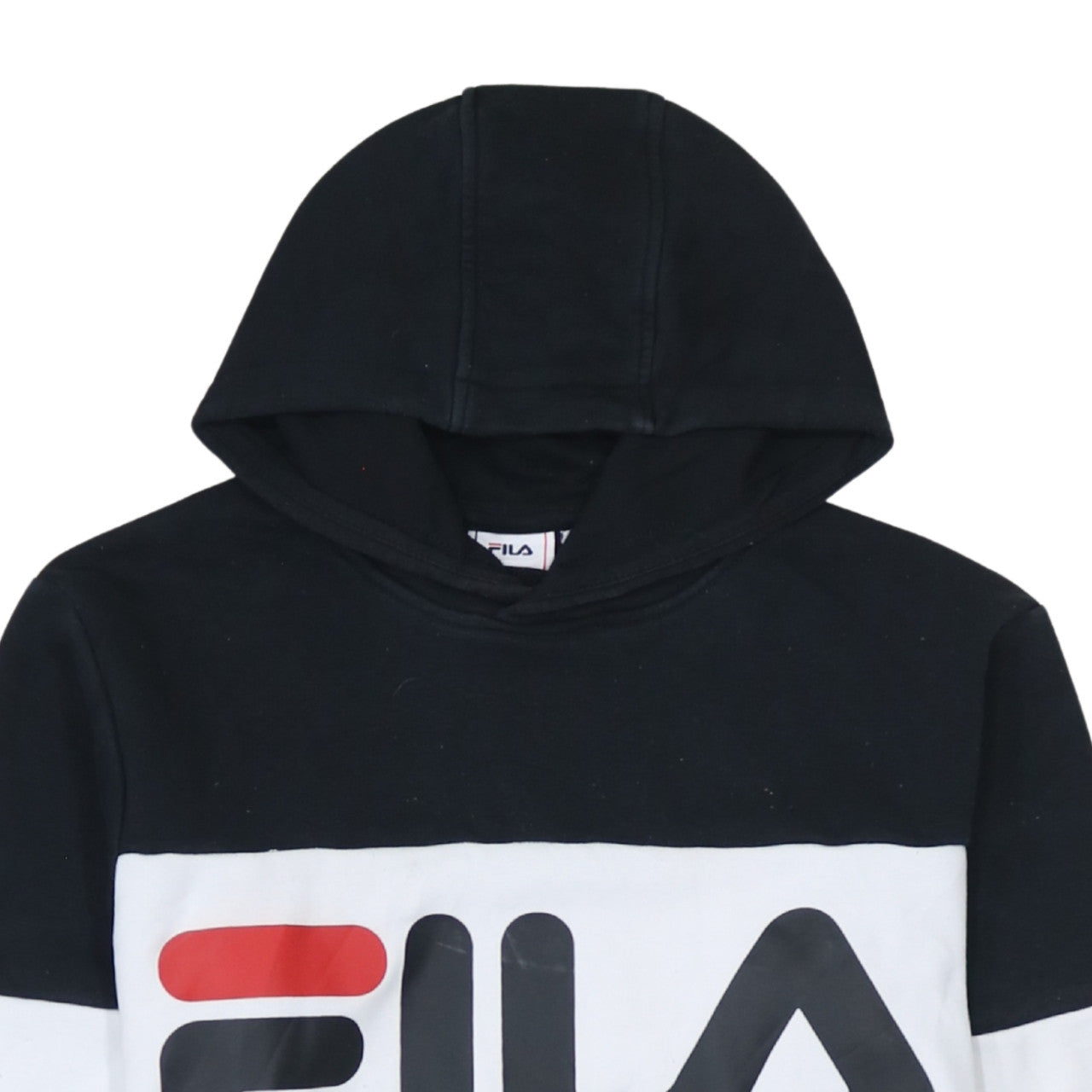 FILA Men's Multicoloured XS Pullover Hoodie with Logo Print