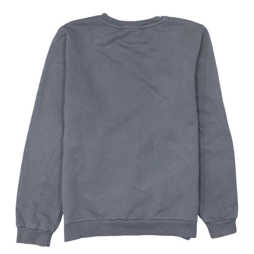 Puma Boys Grey Crew Neck Logo Sweatshirt 13-14 Years Cotton Blend