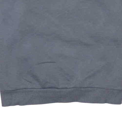 Puma Boys Grey Crew Neck Logo Sweatshirt 13-14 Years Cotton Blend