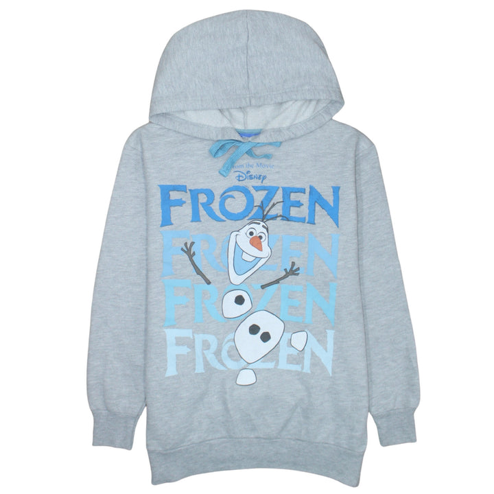Disney Frozen Olaf Grey Hoodie Girls Size 14 Pullover Sweatshirt