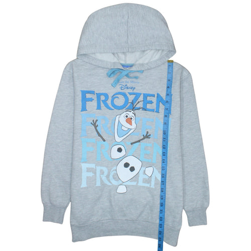 Disney Frozen Olaf Grey Hoodie Girls Size 14 Pullover Sweatshirt