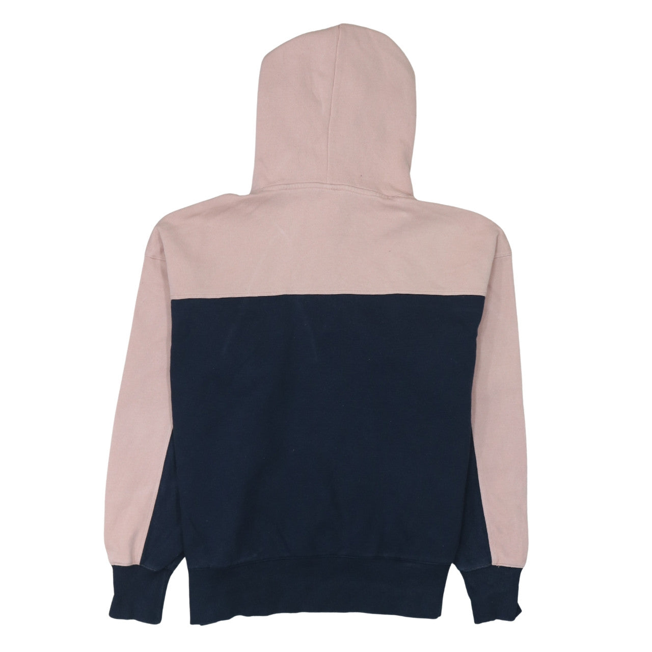 Champion Women's Pink & Navy Pullover Hoodie Size L Cotton Blend