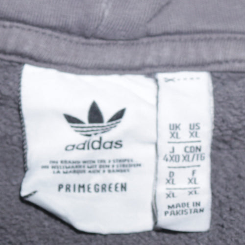 Adidas Men’s Grey XL Pullover Hoodie Fleece Sweatshirt
