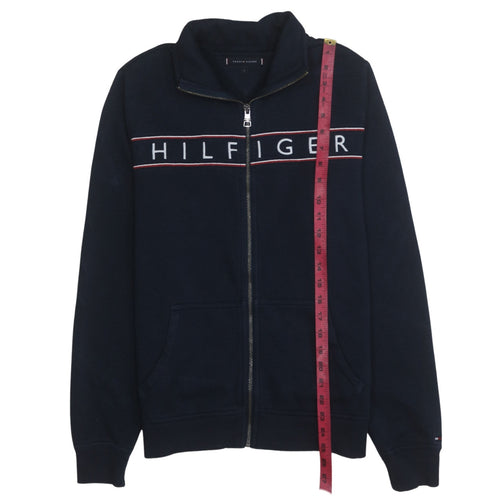 Tommy Hilfiger Men's Blue Track Jacket S Full Zip Cotton Blend