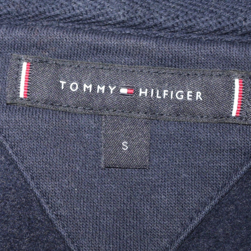 Tommy Hilfiger Men's Blue Track Jacket S Full Zip Cotton Blend