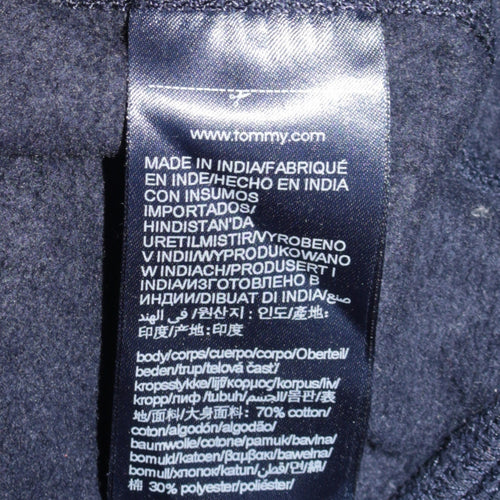 Tommy Hilfiger Men's Blue Track Jacket S Full Zip Cotton Blend