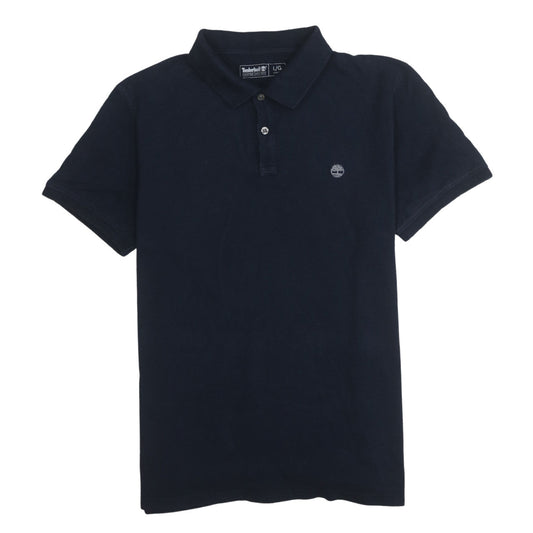 Timberland Men's Navy Blue Slim Fit Cotton Polo Shirt L