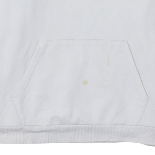 Puma Men's White Pullover Hoodie XXL Logo Fleece Sweatshirt