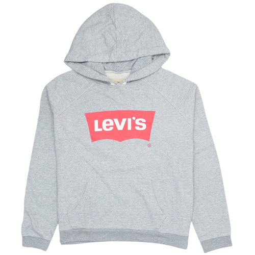Levi's Boys Grey Pullover Logo Hoodie Size 16 Years Regular Fit
