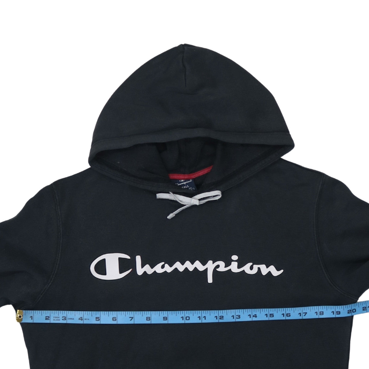 Champion Men’s Black Pullover Hoodie Small Logo Athletic Fleece