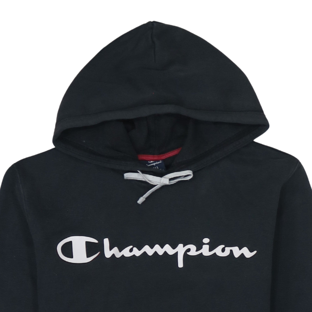 Champion Men’s Black Pullover Hoodie Small Logo Athletic Fleece