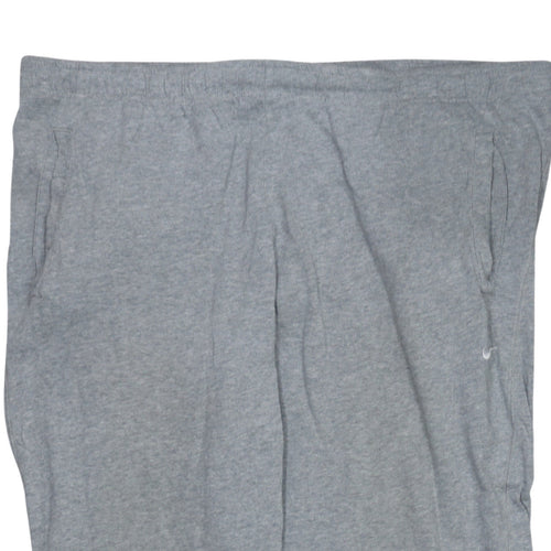 Nike Men's Grey XL Sweatpants Elastic Waist Regular Fit Activewear Trousers