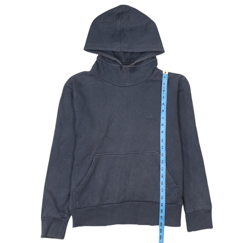 Adidas Women Blue Pullover Hoodie Size 12 Kangaroo Pocket Casual