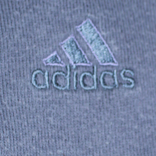 Adidas Women Blue Pullover Hoodie Size 12 Kangaroo Pocket Casual