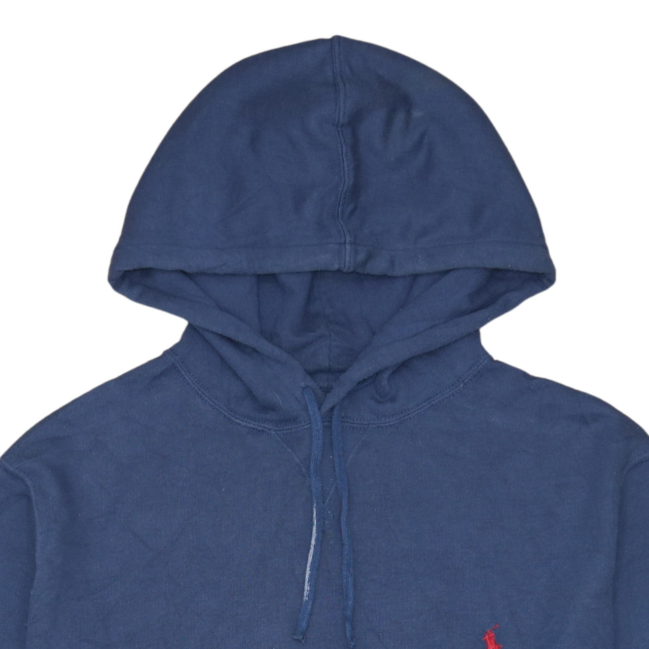 Ralph Lauren Men's Blue Pullover Hoodie XL Logo Cotton