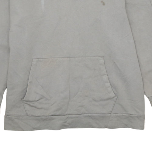 Puma Men's Grey 2XL Pullover Hoodie with Logo and Pocket
