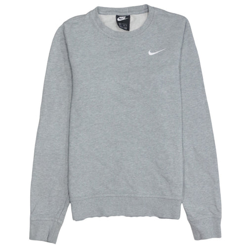 Nike Women’s Grey XS Pullover Sweatshirt 100% Cotton Crew Neck