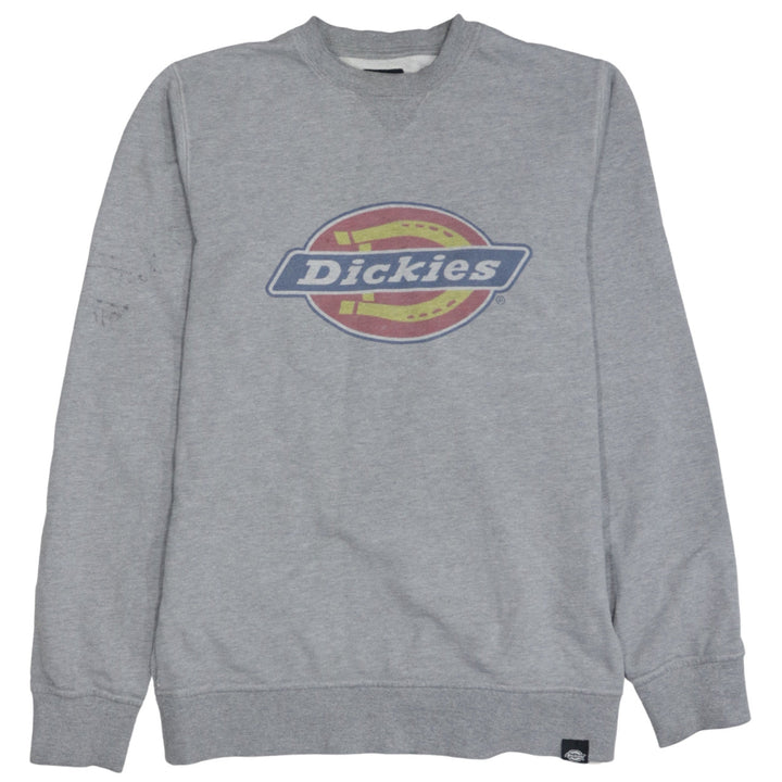 Dickies Men's Grey Small Crew Neck Pullover Sweatshirt