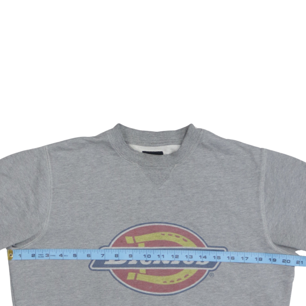 Dickies Men's Grey Small Crew Neck Pullover Sweatshirt