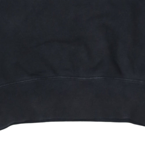 Champion Men Black Small Pullover Sweatshirt Embroidered Logo Cotton