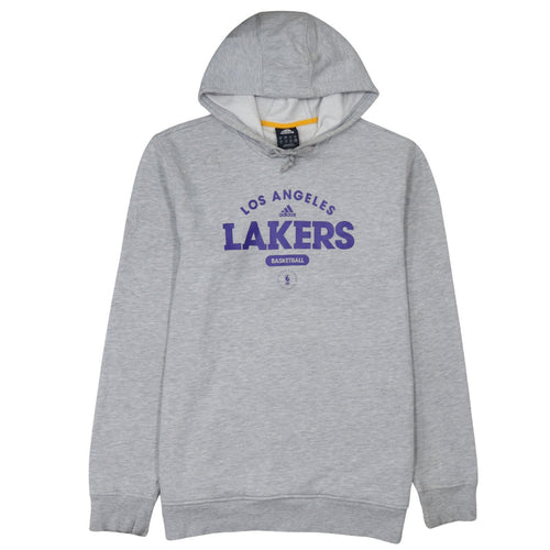 Adidas Men's Grey Los Angeles Lakers XL Pullover Hoodie