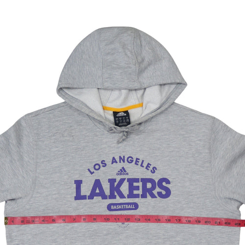 Adidas Men's Grey Los Angeles Lakers XL Pullover Hoodie