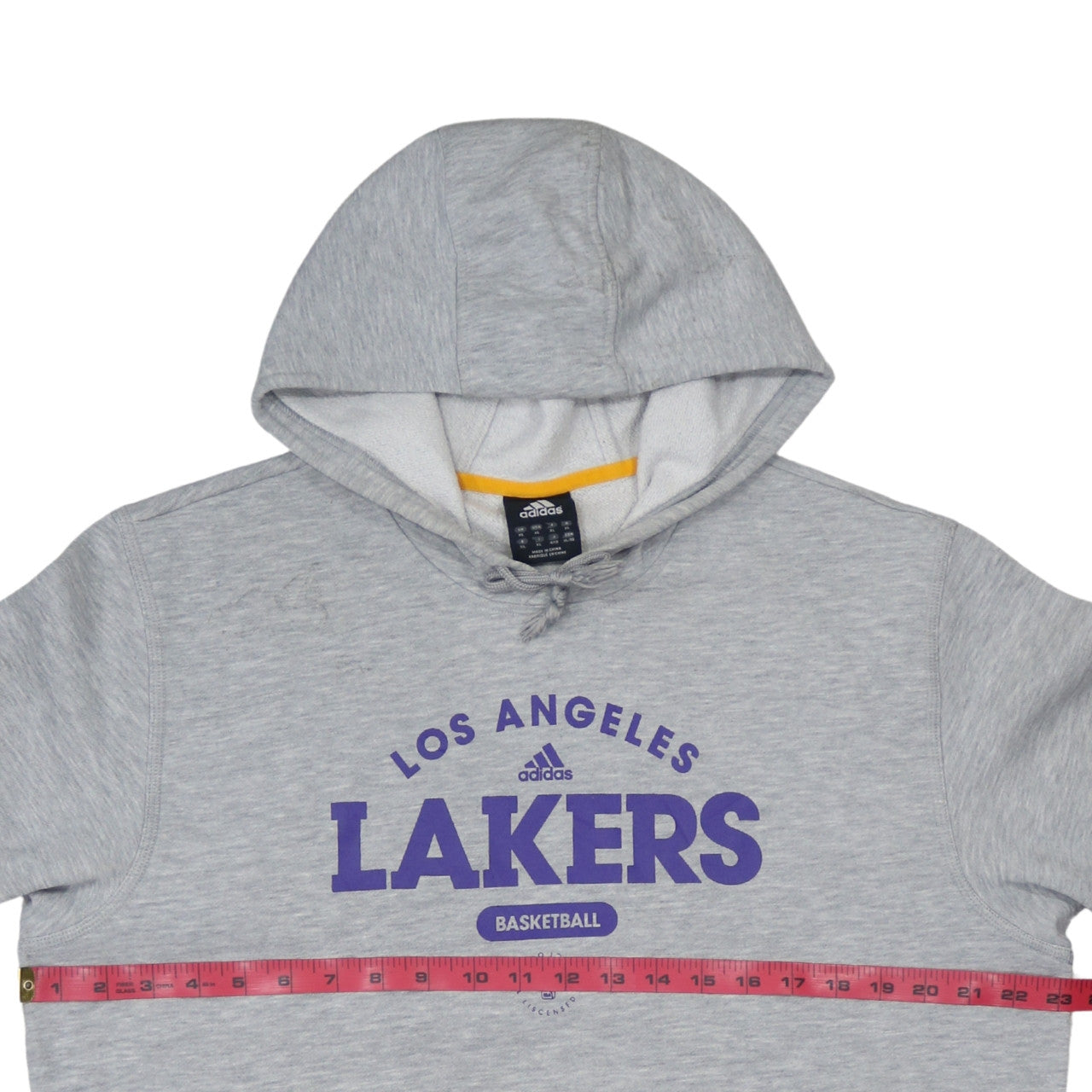 Adidas Men's Grey Los Angeles Lakers XL Pullover Hoodie