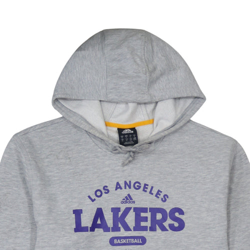 Adidas Men's Grey Los Angeles Lakers XL Pullover Hoodie