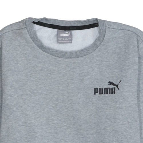 Puma Men's Grey XS Crew Neck Pullover Sweatshirt