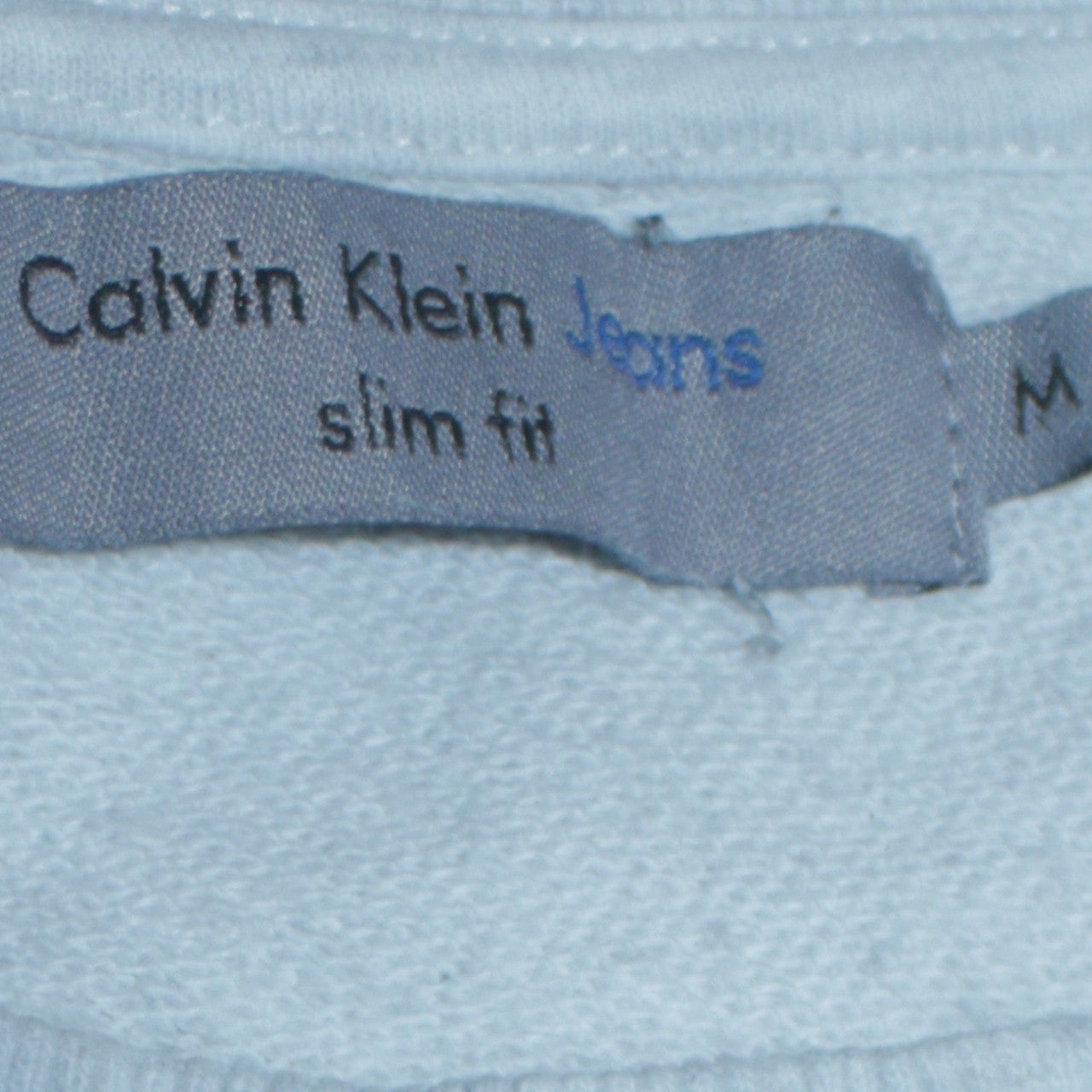 Calvin Klein Jeans Men's Grey Slim Fit Crew Neck Sweatshirt M