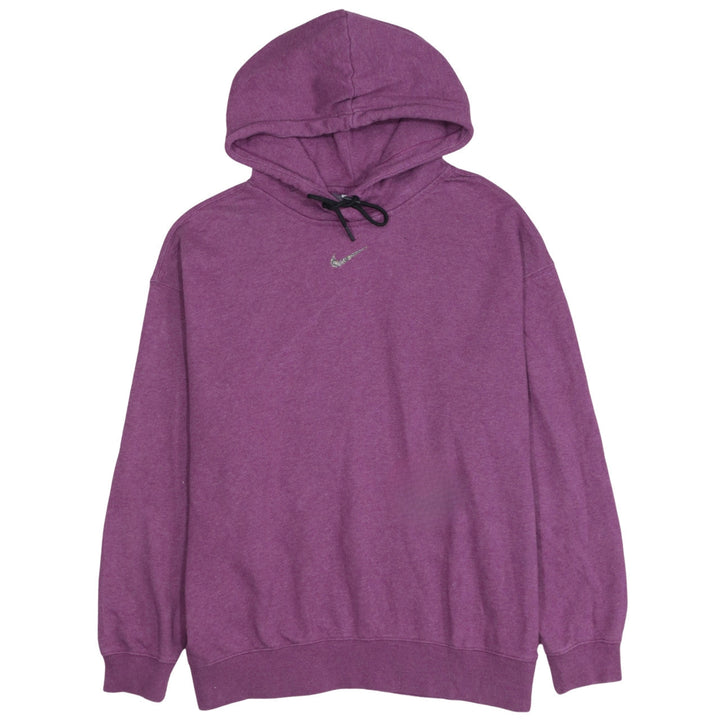 Nike Women's Purple Pullover Hoodie Medium Cotton Blend