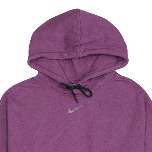 Nike Women's Purple Pullover Hoodie Medium Cotton Blend