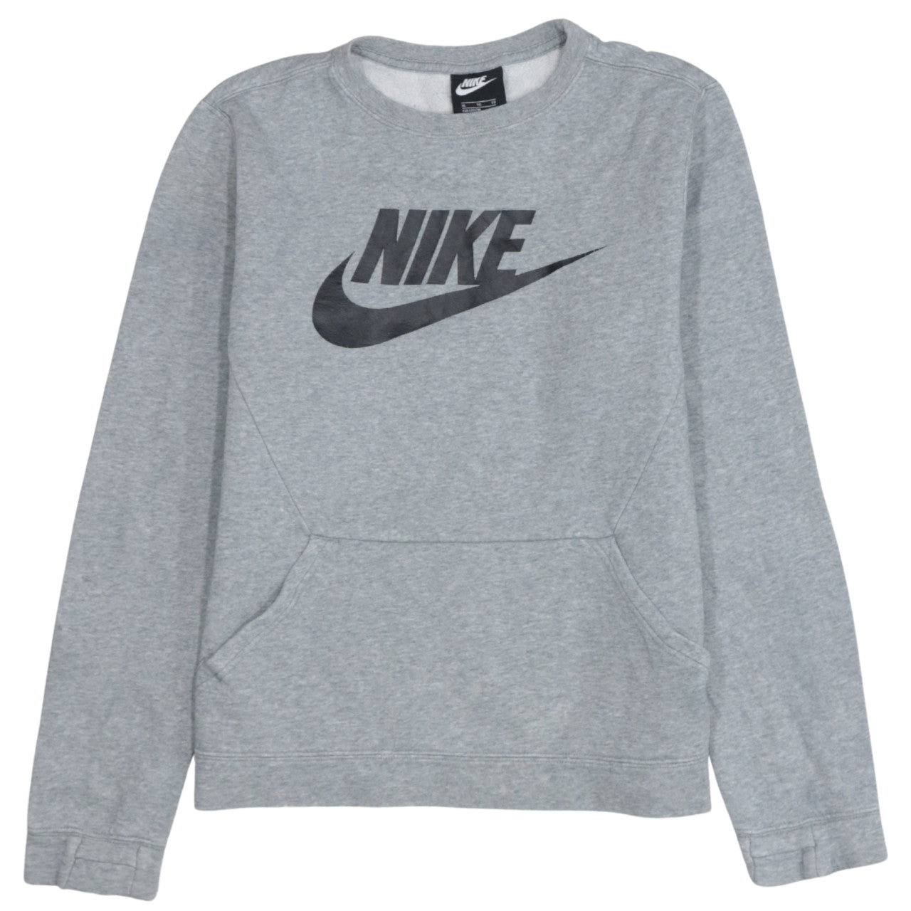 Nike Boys Grey XL Fleece Pullover Logo Sweatshirt