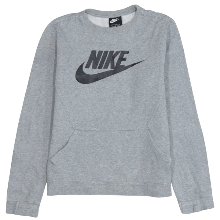 Nike Boys Grey XL Fleece Pullover Logo Sweatshirt