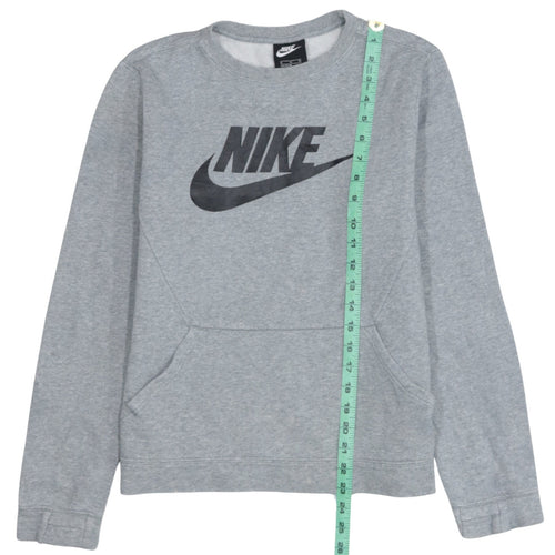 Nike Boys Grey XL Fleece Pullover Logo Sweatshirt