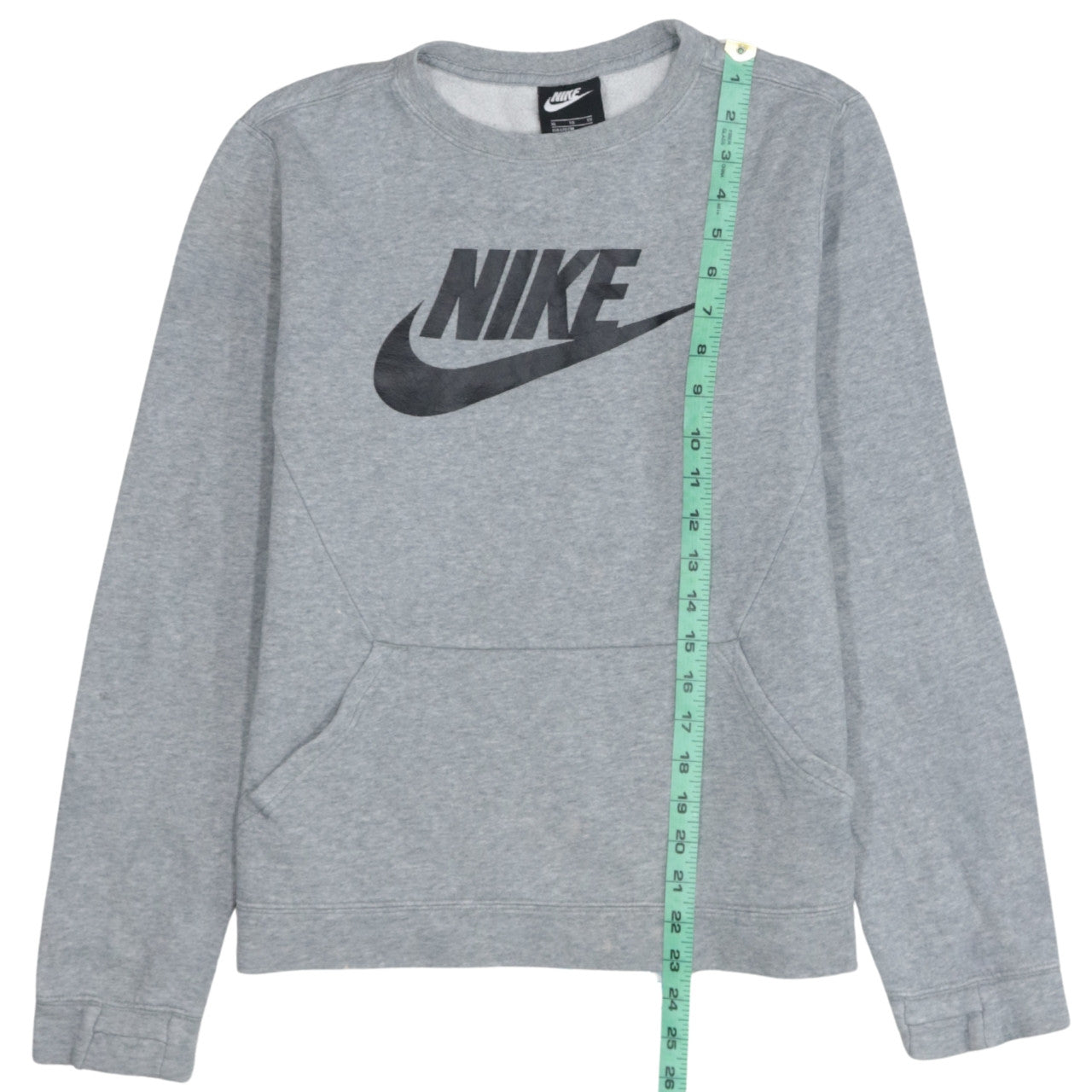 Nike Boys Grey XL Fleece Pullover Logo Sweatshirt