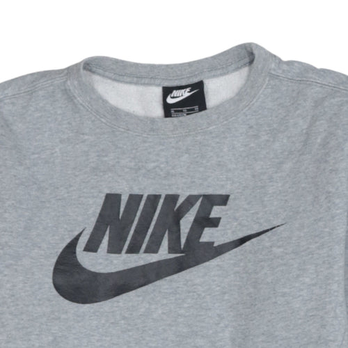 Nike Boys Grey XL Fleece Pullover Logo Sweatshirt