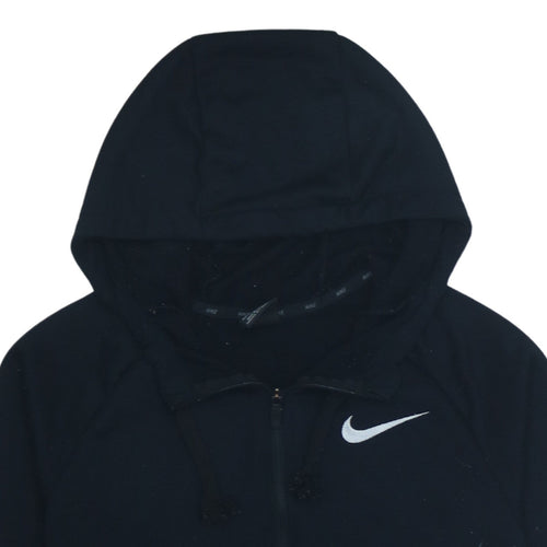 Nike Men's Black Full Zip Dri-FIT Hoodie Size S