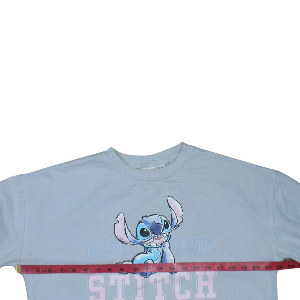 Primark Disney Women Blue Stitch Pullover Sweatshirt Size S
