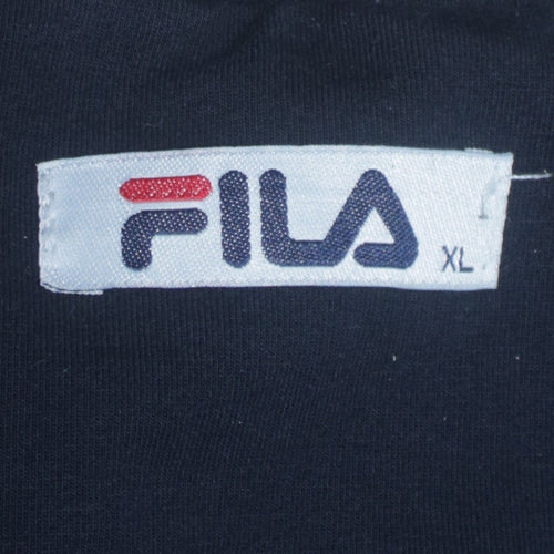 Fila Men Blue XL Pullover Sweatshirt Crew Neck Logo Graphic