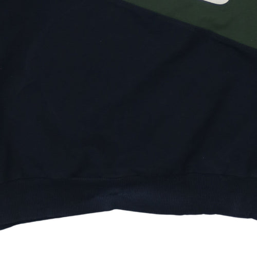 Fila Men Blue XL Pullover Sweatshirt Crew Neck Logo Graphic