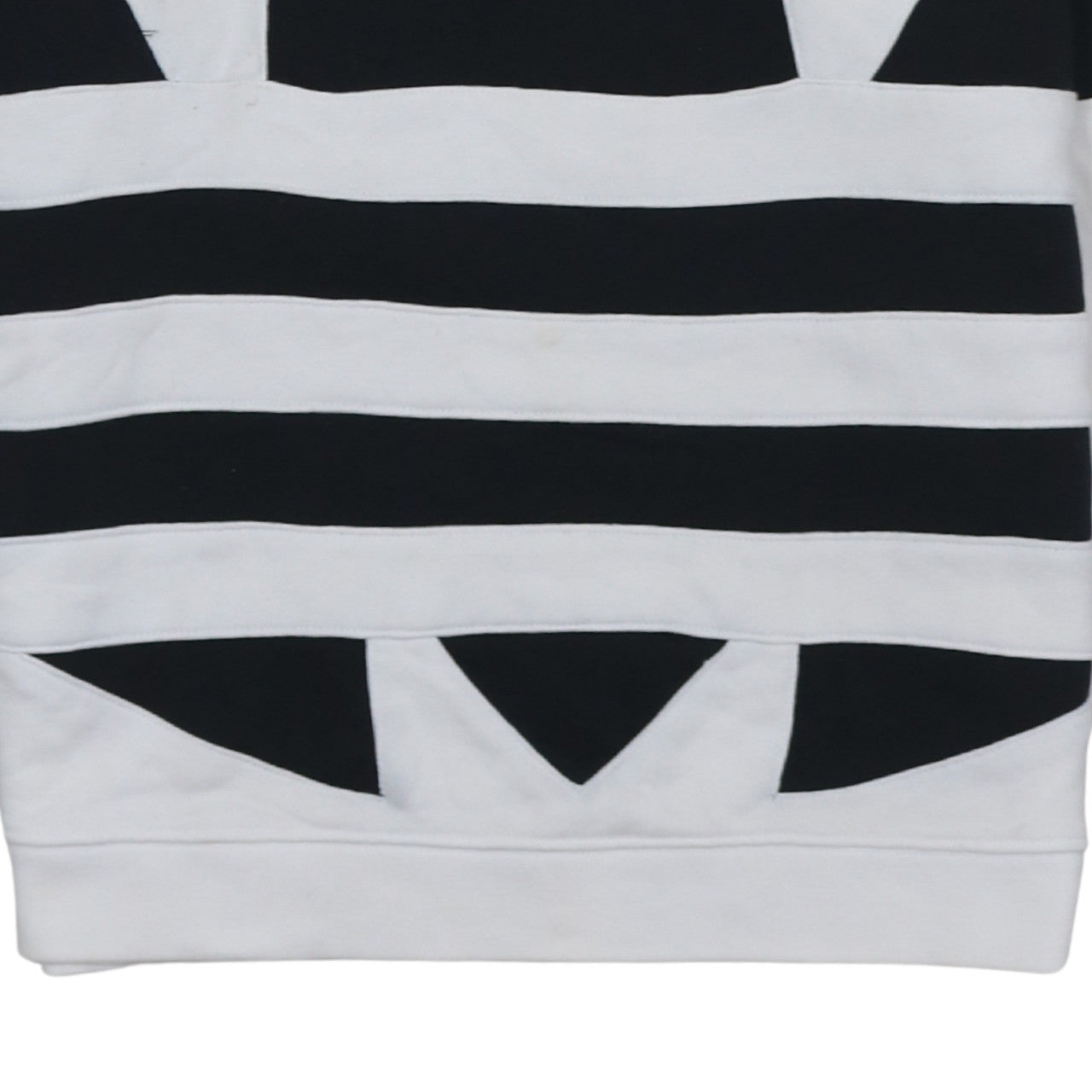 Adidas Women's White & Black Pullover Hoodie UK 10 Cotton Blend
