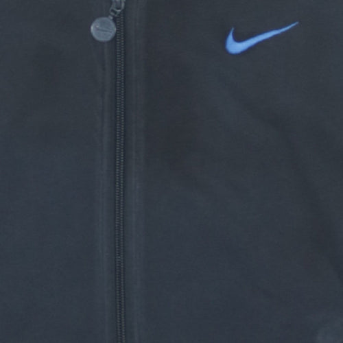 Nike Boys Black Blue Track Jacket Zip-Up Sportswear 12-13 Years