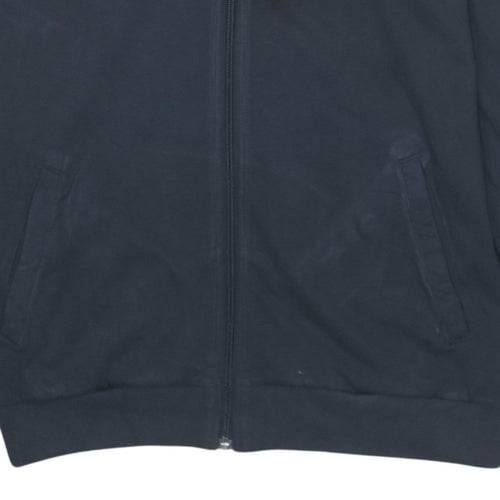 Nike Boys Black Blue Track Jacket Zip-Up Sportswear 12-13 Years