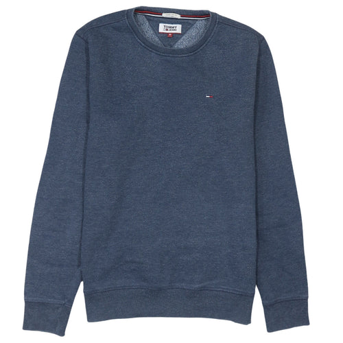 Tommy Jeans Men Blue Regular Fit Crew Neck Sweatshirt M