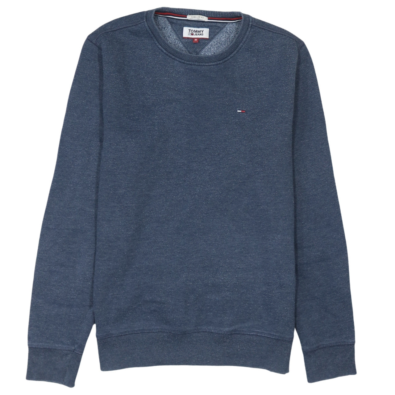 Tommy Jeans Men Blue Regular Fit Crew Neck Sweatshirt M
