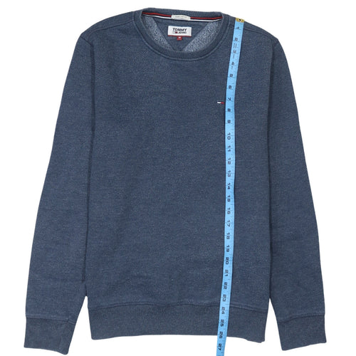 Tommy Jeans Men Blue Regular Fit Crew Neck Sweatshirt M