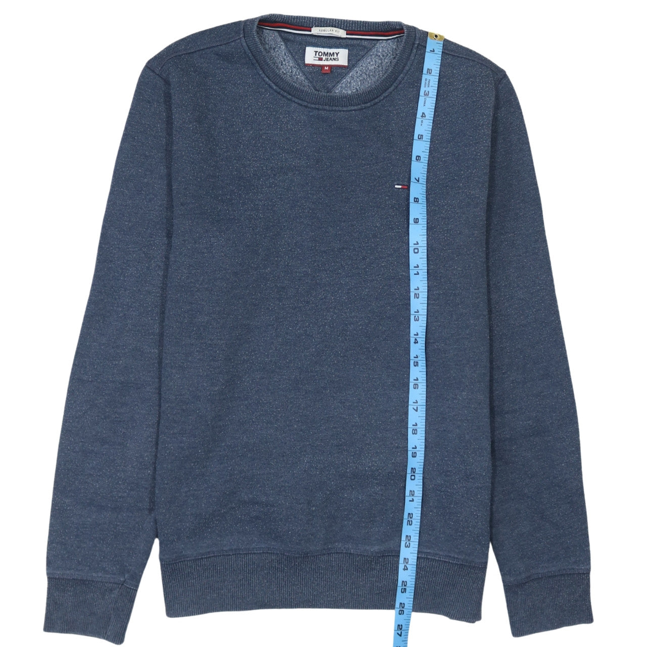 Tommy Jeans Men Blue Regular Fit Crew Neck Sweatshirt M